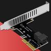 PCI E To SFF-8643 Riser Card PCI-EX4/X8/X16 PCIE X4 To SFF8643 Expansion Card PCIE To U2 Solid State Drive Adapter