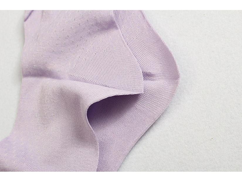 Шелковые женские вязаные короткие носки - Дышащие, Толстые, Разноцветные чулки для осени/зимы