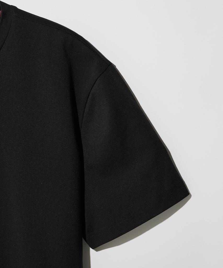 STCO [Black Label] Supima V-Neck Short Sleeve T-Shirt_Black (Semi-Oversized Fit)_Stsxb82Nsb