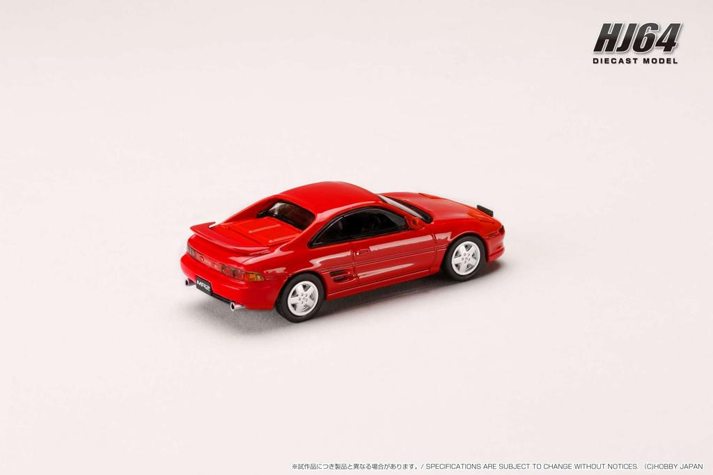Hobby Japan HJ64 Масштаб Toyota MR2 Super Red II Готовая модель HJ643045R 1/64 (SW20) ГТ-С (1993)