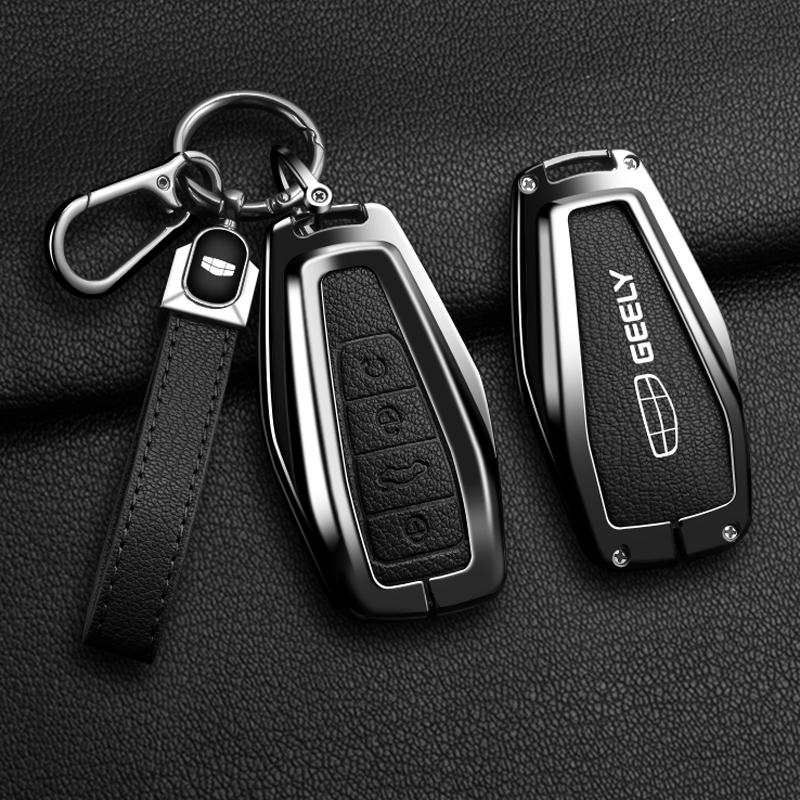 Новый чехол-обложка из сплава и овчины для автомобильного ключа Geely Okavango Coolray Atlas Monjaro Tugella Emgrand GT S Proton X50 X70 X6 X7 EX7 GC