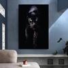 Black Leopard Image Printmaking Animal Oil Painting Black Leopard Wall Art Poster Modern Living Room Decoration Painting Home