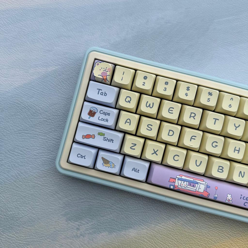 133 клавиши, колпачки для ключей с мороженым, профиль XDA, колпачки из ПБТ толщиной 9 мм для раскладки механических клавиш 61/87/104/108