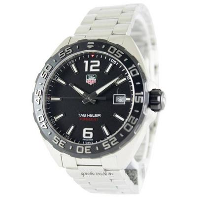 Мужские часы Formula One из нержавеющей стали с черным циферблатом WAZ1110.BA0875