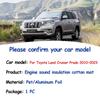 Накладка на капот двигателя для Toyota Land Cruiser Prado J150 2010~2024 Передняя звукоизоляция, теплоизоляция, хлопок, звукоизоляция, огнестойкие аксессуары