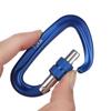 2PCS Professional 12KN Carabiner Hooks D Shape Aluminum Security Master Lock Outdoor Camping Buckle Clip.