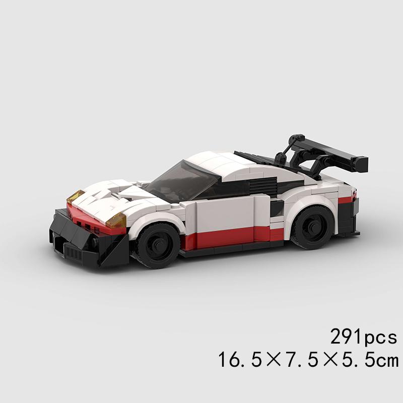 Городская самодельная модель гоночного автомобиля Super Race Car Speed ​​Model Building Bricks: ралли, спорт, гонки, полицейская машина, технический набор, подарок на Рождество.