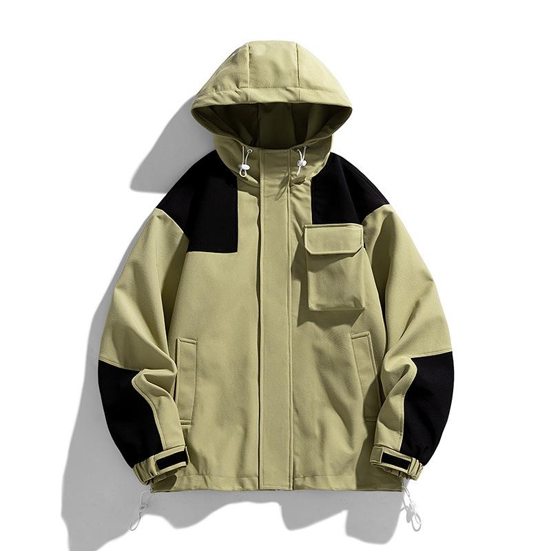 Весенне-осенняя куртка Куртка Мужская Модная брендовая Сращивание Мужская одежда Повседневная куртка в стиле милитари Куртка