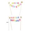Handmade Cake Topper Cute Happy Birthday Cake Decor Pennant Cake Banner  Baby Shower Decor