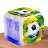 Креативный футбольный будильник детский будильник прикроватный будильник ночник смена цвета 7 цветов светодиодный будильник домашний декор