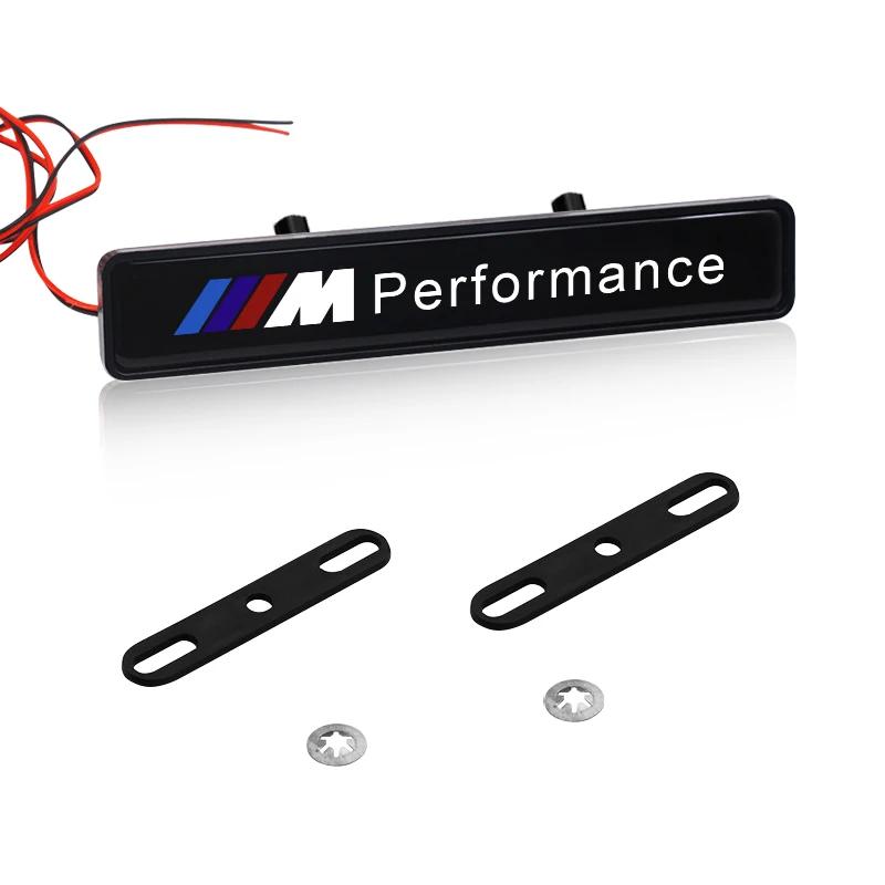 Декоративный свет для автомобиля Светодиодная эмблема-значок на решетку капота для BMW E46 E39 E90 E60 E36 F30 F10 E34 E30 F20 E92 M3 M4 M5 X5 X6