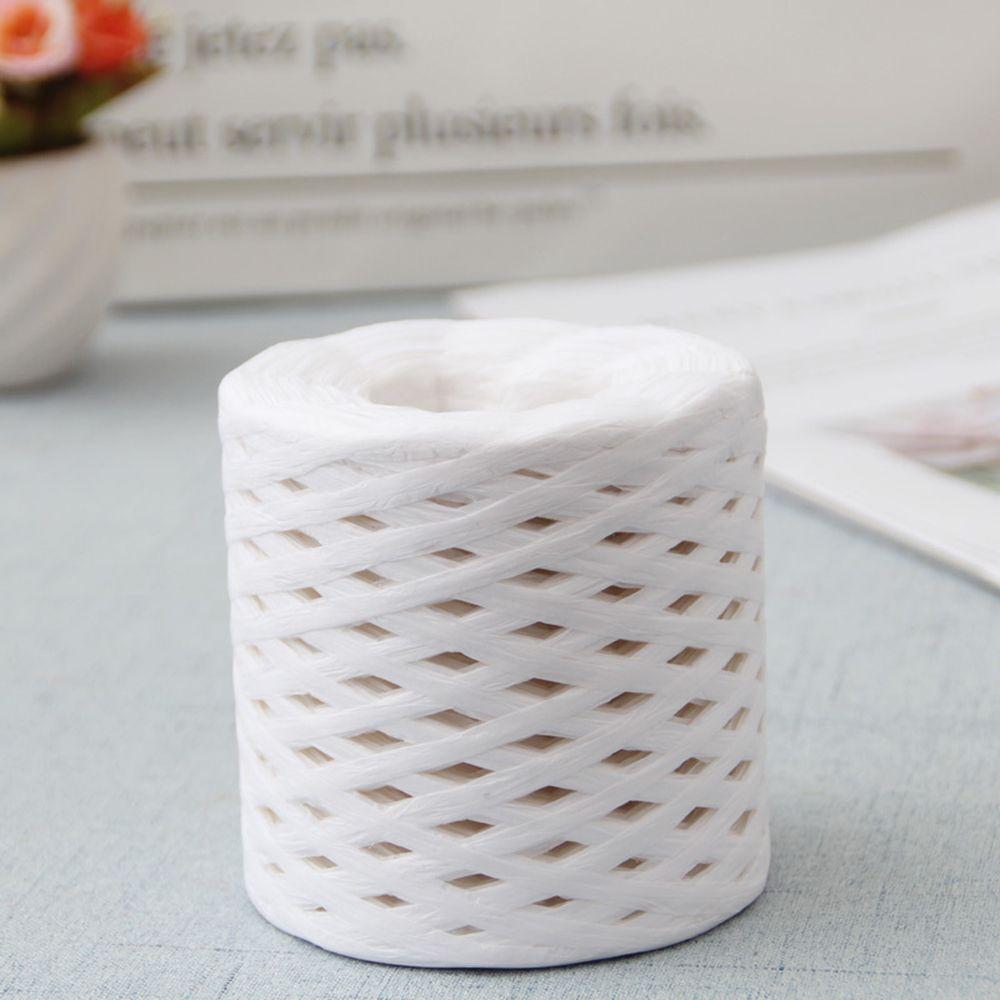 200м вязальная рафия, экологичная пряжа для туалетной бумаги, упаковочная лента, веревка, вязание крючком, лето, шляпа