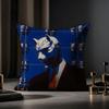 Dead For Love Cushion Cover Anti-dustmite Pillowcase Invisible Zipper Silky Short Plush Sofa Cushion Cover
