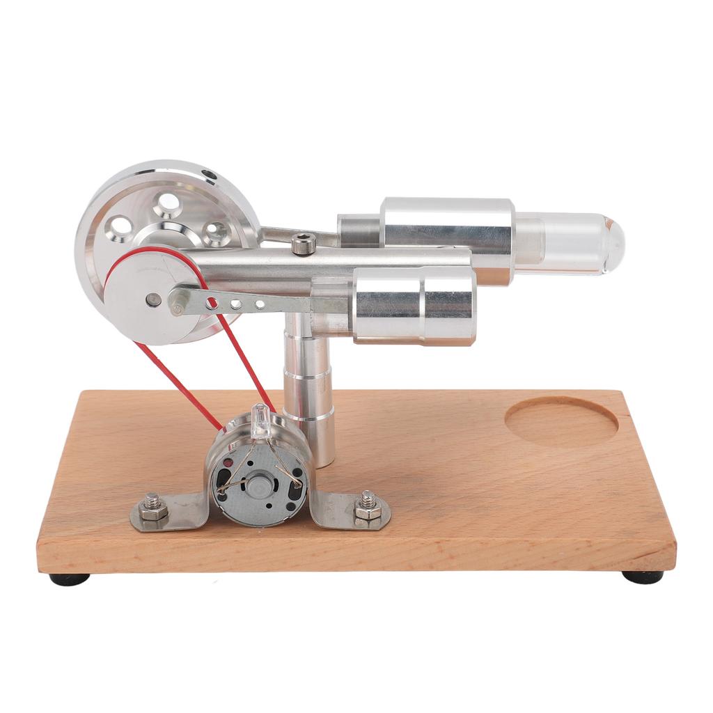 Hot Air Stirling Engine Motor Model DIY Educational Electricity Generator Colorful LED for Kids