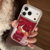 Позолоченный чехол для мобильного телефона Pony iPhone17promax 13 Праздничный красный 16 Apple 17 и другие модели