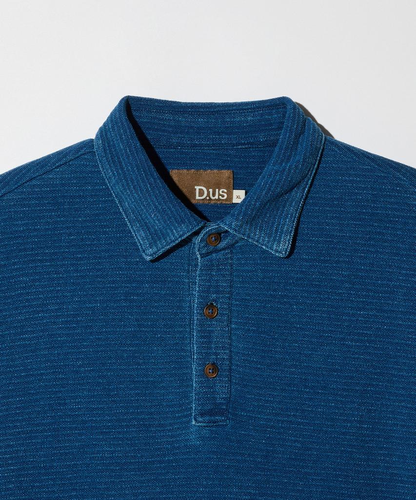 STCO Vibe Shift Indigo Denim Jacquard Short Sleeve T-Shirt_Blue (Oversized)_Dtsxb62Csl