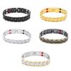 Steel Acupoint Massage Magnetic Therapy Bracelet Detachable Bangle Energy Healing Hematite