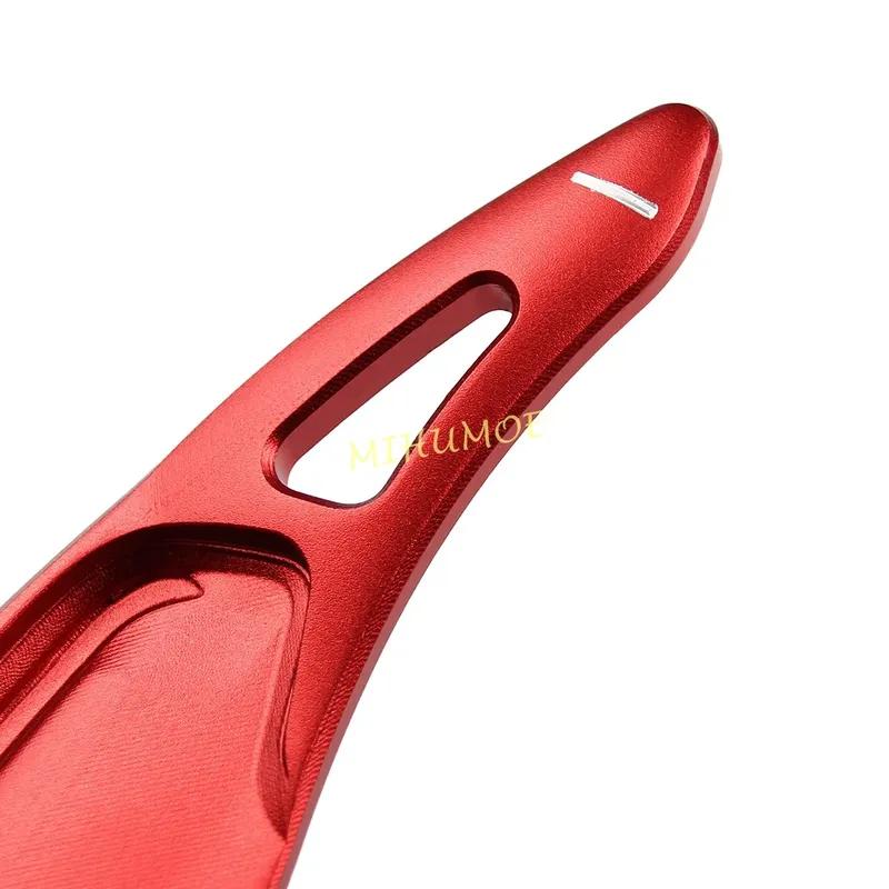For 2018- Kia Stinger (CK) Red Aluminum Alloy Car Shift Paddle Steering Wheel Paddles Extension Interior Trims