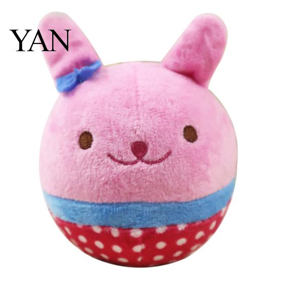 Puppy Chewing Squeaker Ball Plush Easy-cleaning Soft Comfortable Dog for Kennel Pet