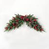 Bowknot Xmas Tree Garland DIY Window Hanging Decor Artificial Christmas Wreath  Photographic Prop