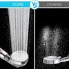 3 Functions High Pressure SPA Shower Head Water Saving Handheld Rainfall Bathroom Accessory Anion Filter Shower