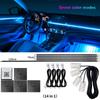 10/14/18 in 1 Led Car Ambient Lights 213 64 Color RGB Symphony Streamer Bluetooth Rainbow Acrylic Strips Atmosphere Lamp Kit 12V