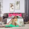 L-Lolas I-Indigos Spanish Singer  Blanket Quality Super Warm  Throw Blanket Winter Airplane Travel Living Room Fashion Bedspread