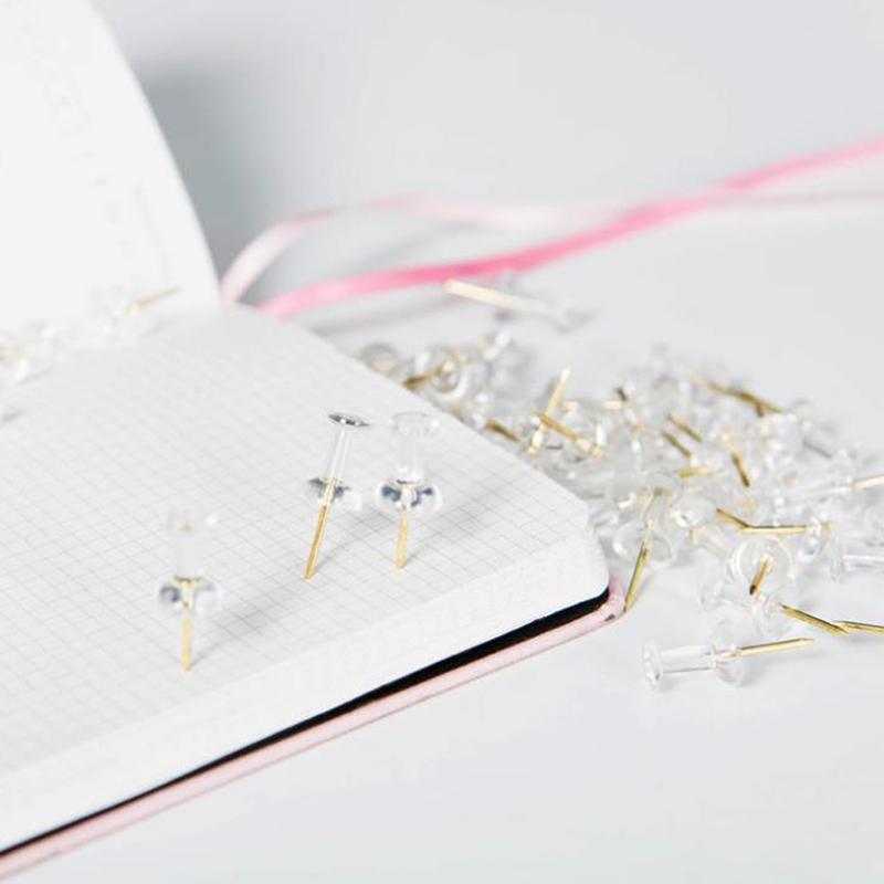 100 шт. канцелярская кнопка для большого пальца прозрачный цветной рисунок пробковая доска офисная канцелярская кнопка