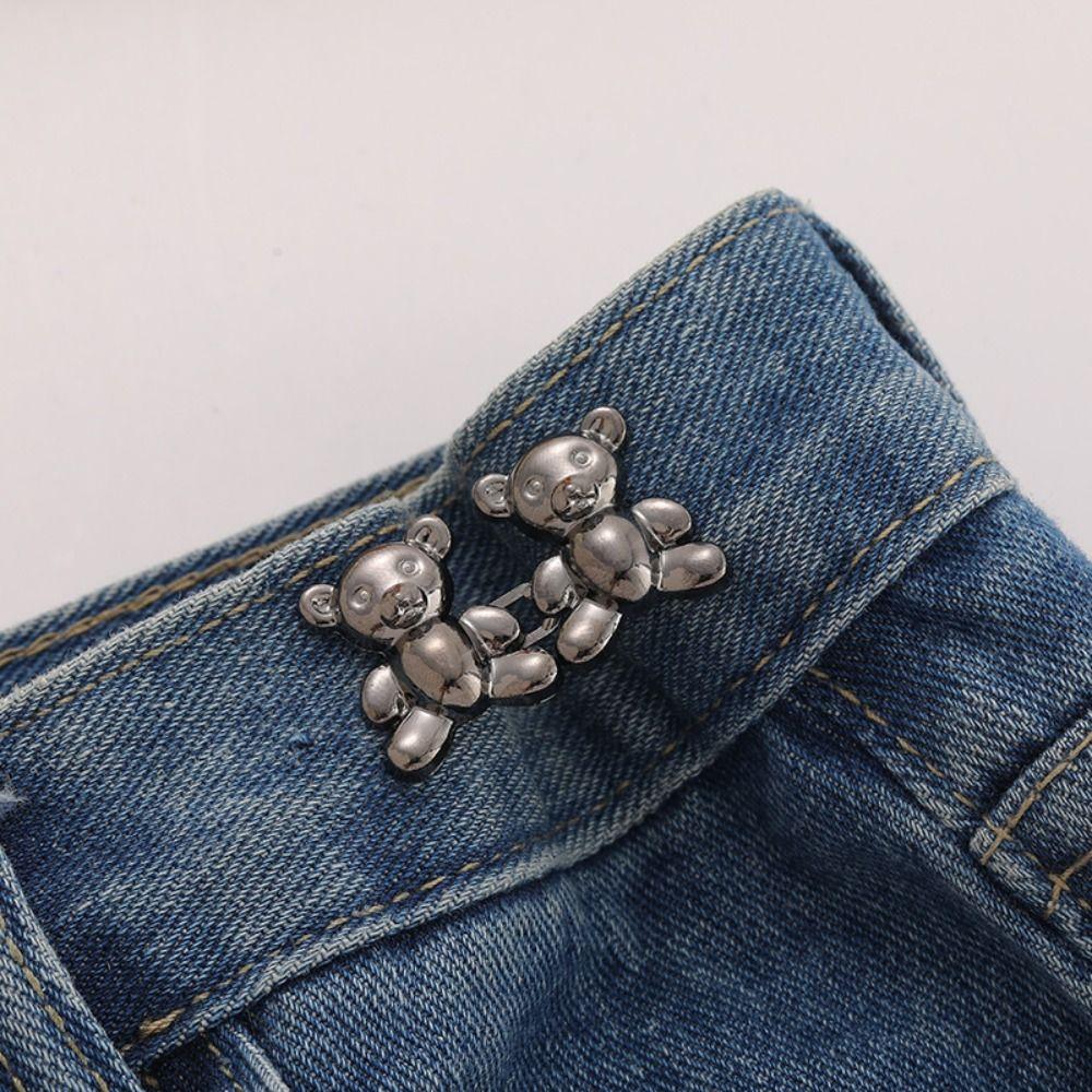 Button Clasps Jean Fit Tighten Buckles Colorful Jean Buttons for Loose Jeans  Waist Accessories