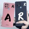 Чехол для телефона Oppo A15 A15S Простой с буквой Полная защита Мягкий жидкий силикон Противоударные чехлы Для Oppo A 15 Задняя крышка Funda