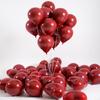12Pcs/Pack 10Inch Double Layer Latex Red Balloons With Thicken Round Heart-shaped Balloon For Wedding Birthday Party Shop Curtain Graduation Decor