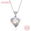 Линдон Стерлингового Серебра 925 Классическое Женское Ожерелье Кулон Циркон Модный Подарок