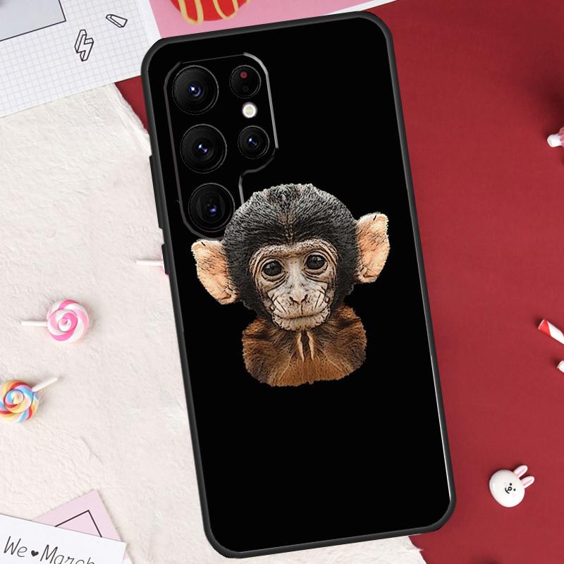 Чехол-бампер Обезьяна Горилла Обезьяна Ребенок для Samsung Galaxy S25 FE S23 FE S20 S21 S22 S24 S25 S26 Ultra S10 S25 Plus