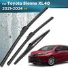 For Toyota Sienna XL40 2021-2024 2022 2023 Wiper Front & Rear Wiper Blades Windshield Windscreen Window Brushes 26"+20"+12