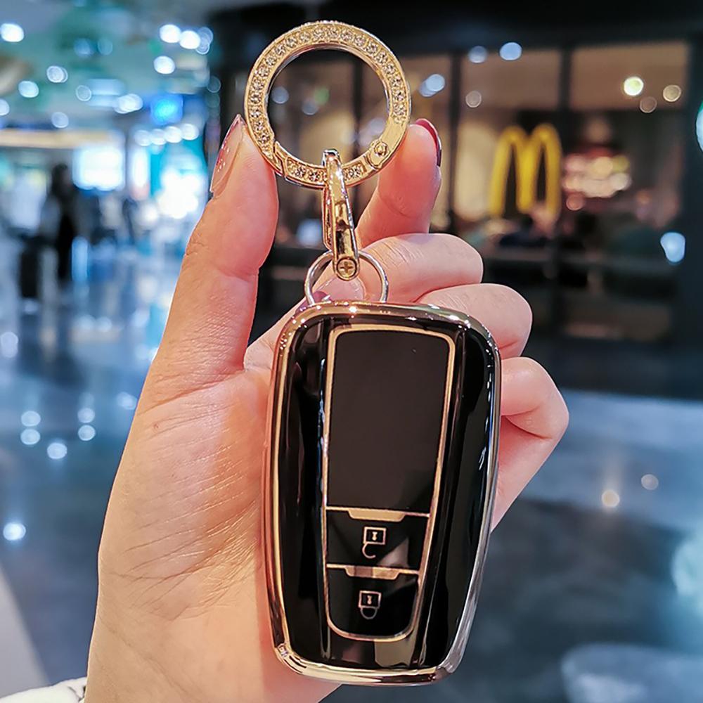 Модный чехол-брелок из ТПУ для автомобильного пульта ДУ для Toyota Corolla Prius Camry Chr C-Hr Rav4 Altis Land Cruiser Prado Бесключевой