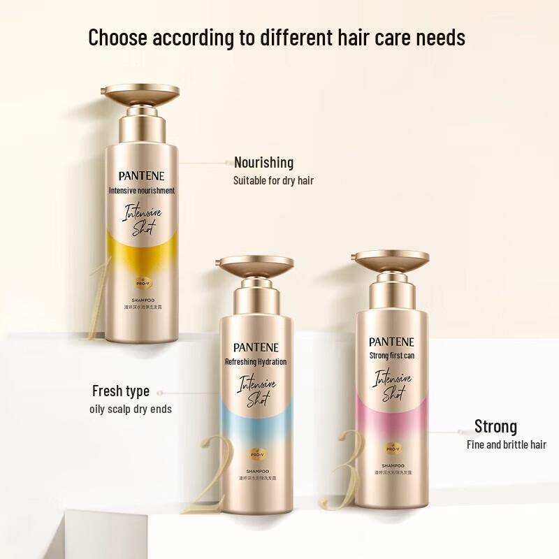 Pantene PRO-V Aqua Moisturizing & Volumizing Refreshing Shampoo, 300ml