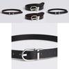 Twolayer Cowhide Ladies Belt With Alloy Closure For Formal Office And Business Outfits