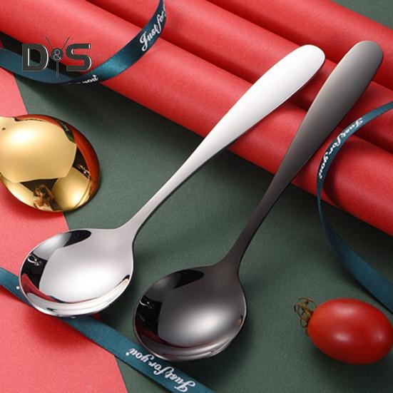 Ложка для супа, не содержащая BPA, пищевая ложка из нержавеющей стали, кухонная ложка с длинной ручкой, столовая посуда, инструмент