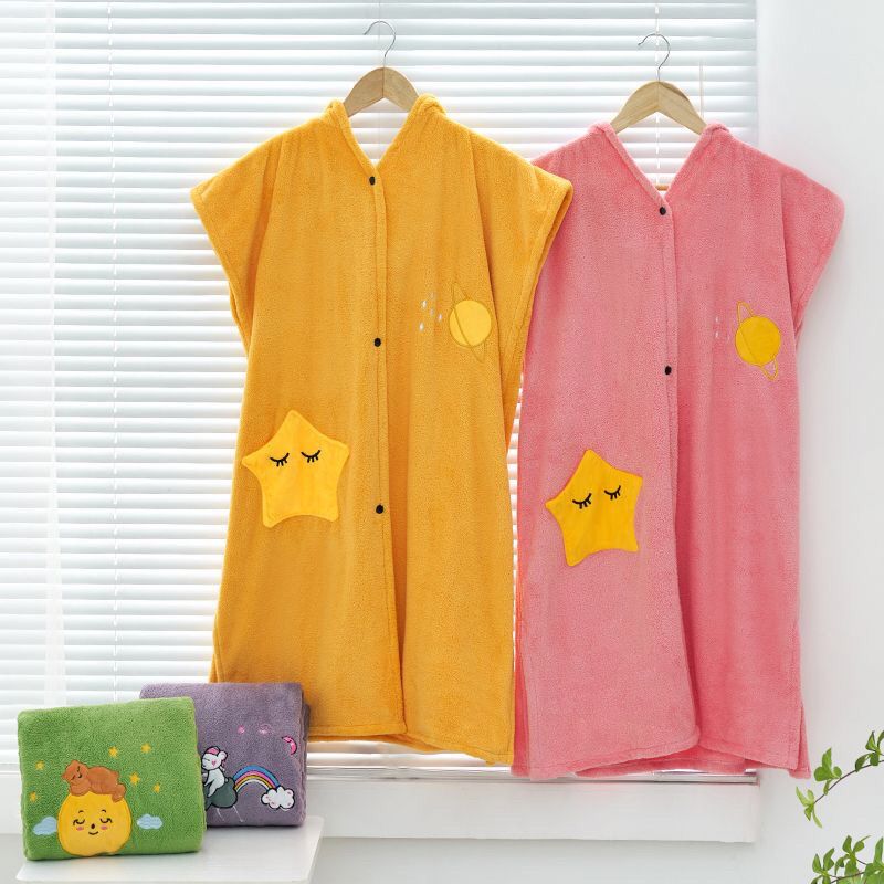 Женские банные полотенца для всех сезонов, утолщенные и быстросохнущие, для взрослых, можно носить, банные полотенца, пижамы