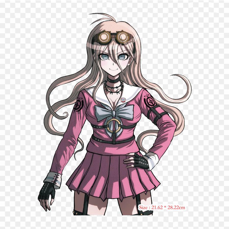 Danganronpa Makoto Makoto Naegi Komaru Naegi Print Sticker On Clothes DIY Thermal Stickers For T-Shirts Patch Iron On Transfer Patch