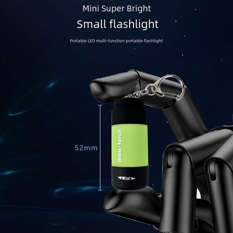 USB Rechargeable LED Mini Pocket Flashlight - Portable Keychain Light for Kids