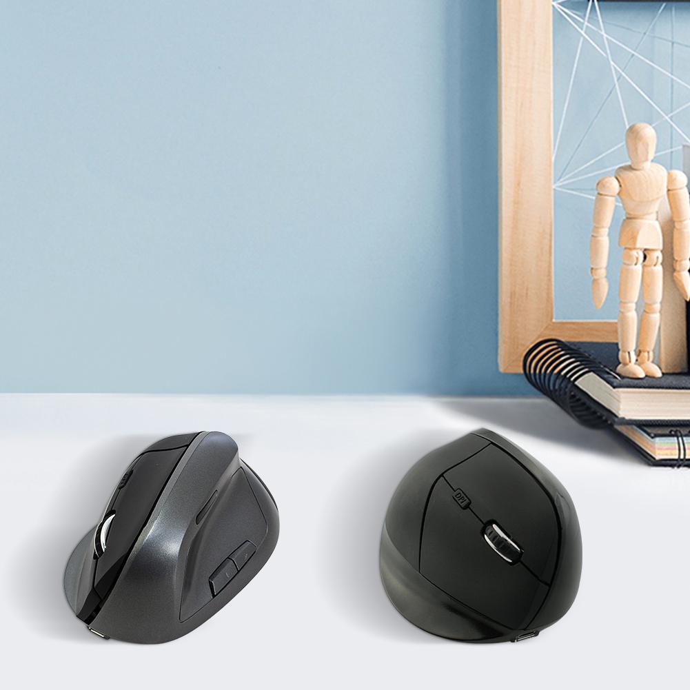 2.4G вертикальная мышь перезаряжаемая беспроводная вертикальная эргономичная оптическая мышь с USB-приемником для ноутбука ноутбука ПК MacBook Windows