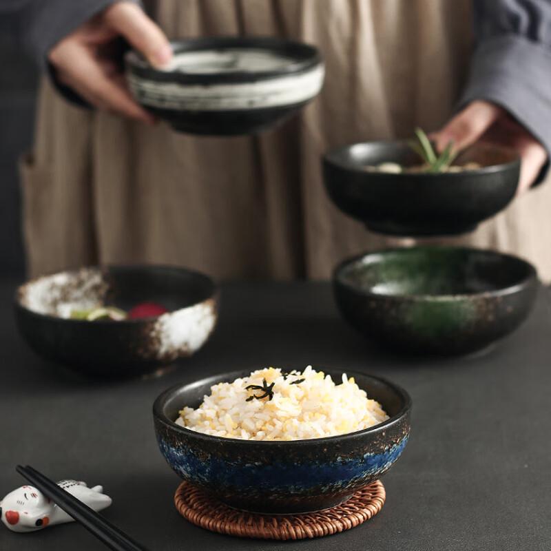 Zhishi Japanese Style Retro Ceramic Small Bowls