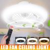Modern LED Ceiling Fan With Light Remote Control 44cm Mute 3-Wind Adjustable Speed Dimmable Ceiling Light For Living Room