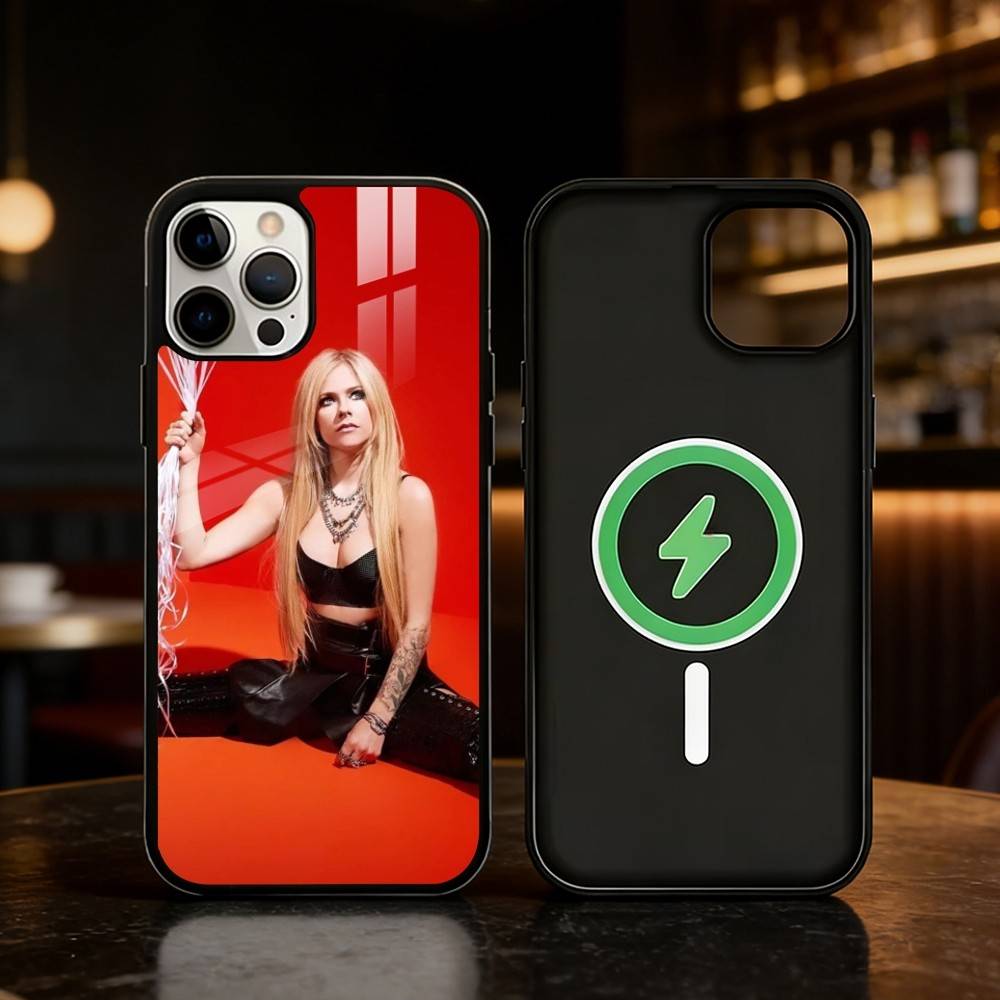 Star Singer Avril Lavigne Phone Case For iPhone 17,16,15,14,13,12,Plus,Pro,Max For Magnetic Wireless Charge