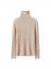 Women's Cashmere Mock Neck Sweater - Solid, Versatile Base Layer for Autumn/Winter, Twelve Gauge Knit Pullover