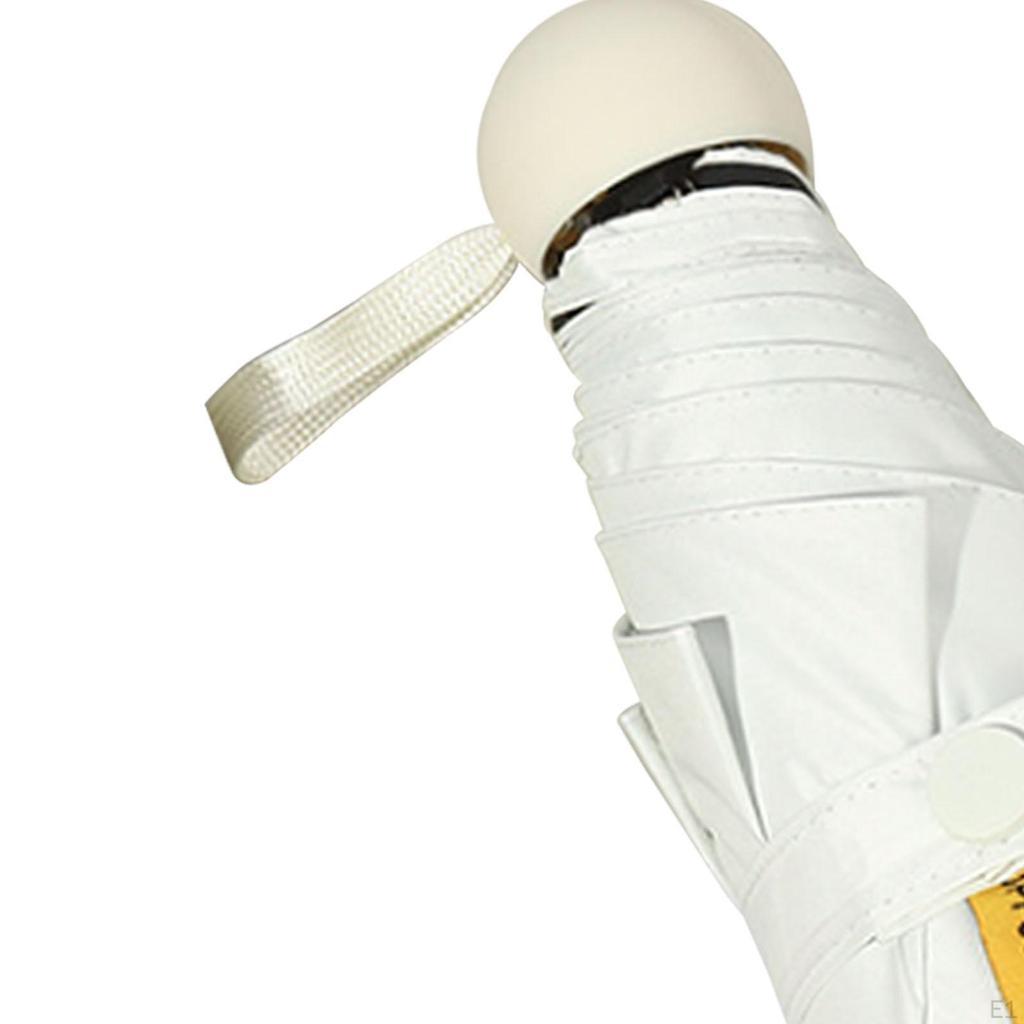 Зонт складной компактный маленький с черным покрытием Personal Sun