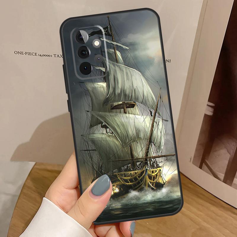 Чехол-корабль для Samsung Galaxy A56 A36 A16 A06 A13 A33 A53 A52 A32 A12 A54 A34 A14 A35 A55 A17 A15