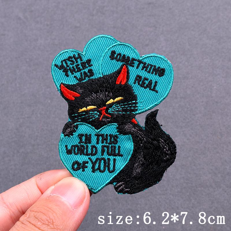 Cartoon Animal Patch Iron On Patches For Clothing Thermoadhesive Patches On Clothes Hip Hop Embroidery Patch For Clothes Badges