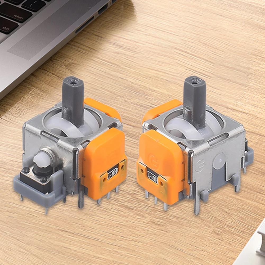 2PCS Hall Effect Joystick 3D Analog Sensor ThumbStick Replacement Game Controller Joystick Module 3D Analog Joystick for PS4/PS5